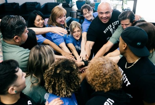 peoples in gym motivated